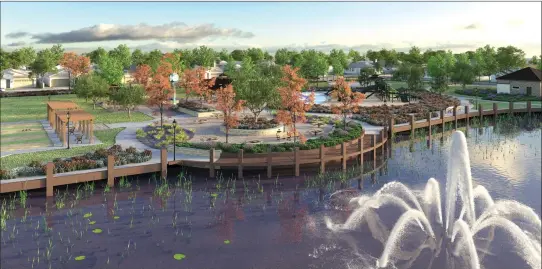  ??  ?? This winter Delaney Park will also be opening its long-awaited community park and lake.