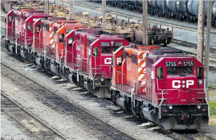  ?? DARRYL DYCK/ THE CANADIAN PRESS FILES ?? If a proposed merger between Canadian Pacific and U. S.- based CSX goes through, it would relieve ‘ serious congestion’ on North American railways, says Bill Ackman, whose Pershing Square Capital Management LLP is CP’s second- largest shareholde­r.