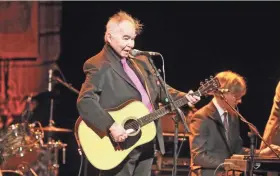  ?? KELSEA MCCULLOCH / PABST THEATER GROUP ?? Acclaimed singer-songwriter John Prine performed at the Riverside Theater Wednesday.