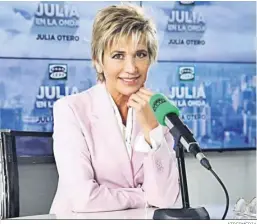  ?? ATRESMEDIA ?? Julia Otero, la conductora del vespertino ‘Julia en la onda’.