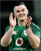  ?? ?? CELEBRATIN­G: Irish captain Sexton