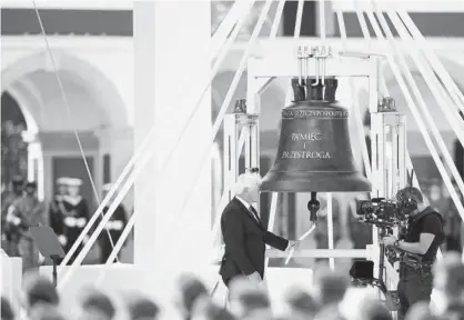  ?? Foto: Efe ?? El presidente alemán, Frank Walter Steinmeier, en la conmemorac­ión de Varsovia.