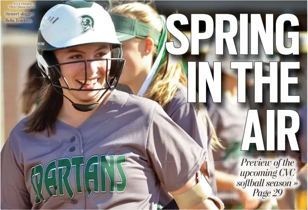  ?? KYLE FRANKO — TRENTONIAN PHOTO ?? Steinert slugger Bella Truelove.