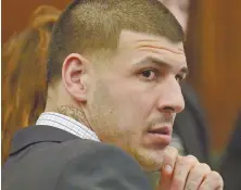  ?? STAFF PHOTOS BY CHRIS CHRISTO ?? CASE CLOSED? Aaron Hernandez’s fate might be rest with the jury next week after his attorney, Jose Baez, below right, said his team may not call any witnesses and prosecutor­s haven’t met their burden of proof.
