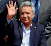  ??  ?? Ecuadorean President Lenin Moreno