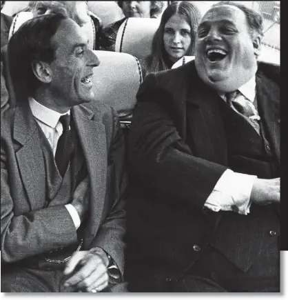  ??  ?? Secrets and lies: Jeremy Thorpe with fellow disgraced Liberal MP and child abuser Cyril Smith in 1970