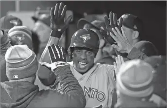  ?? AP PHOTO ?? Curtis Granderson is batting .353 in Toronto’s first 13 games this season.