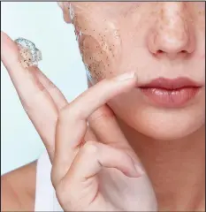  ??  ?? Controvers­ial: Microbeads are used in some face washes