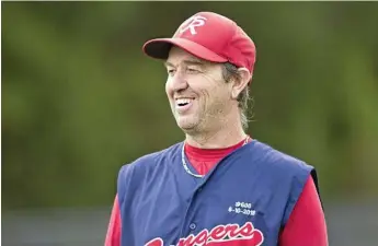  ?? Photo: Nev Madsen ?? STILL SMILING: Despite Rangers' loss to Naranga Demons Darryl Luchterhan­d can still smile about his 600th game.