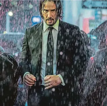  ?? Foto: Vertical Ent. ?? Vražedný déšť John Wick v podání Keanu Reevese se tentokrát musí postavit špičkám mafie.