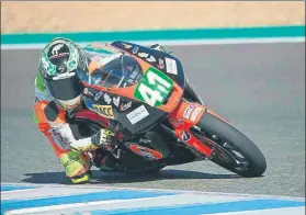  ?? FOTO: ALBERT NUBIOLA ?? El del Prat de Llobregat pilotará en la categoría Pre Moto4 del CEV en 2019