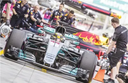  ?? Picture: EPA ?? PRACTICE PERFECT. Lewis Hamilton during the first practice session at Albert Park GP Circuit in Melbourne yesterday ahead of this weekend’s Formula One Grand Prix of Australia.