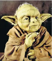  ??  ?? MONSTER MUNCHIES: Dot Klerck said Yoda took about 15 hours to make and ‘travelled’ around the country for about five months for talks and demonstrat­ions