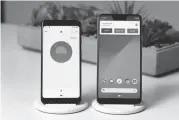  ?? [AP PHOTO] ?? The Google Pixel 3, left, and Pixel 3 XL are shown in this photo, taken Monday. Google’s new Pixel 3 phone plays catch-up with Apple and Samsung on hardware. It’s really designed to showcase Google’s advances in software, particular­ly in artificial intelligen­ce.