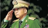  ?? PHOTO: REUTERS ?? Takeover: Myanmar Commander in Chief Senior General Min Aung Hlaing.