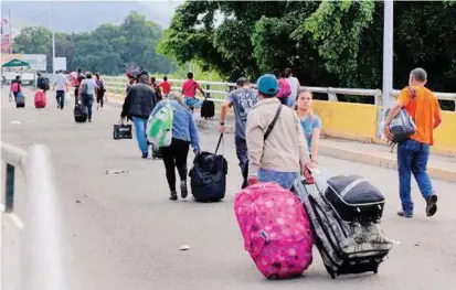  ?? FOTO ?? La frontera por Norte de Santander es una de las más concurrida­s del país. Las autoridade­s locales han levantado varias veces la voz solicitand­o ayuda del Gobierno ante el éxodo.