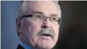  ?? ADRIAN WYLD / THE CANADIAN PRESS ?? MP and former agricultur­e minister Gerry Ritz has announced that he will be quitting politics.