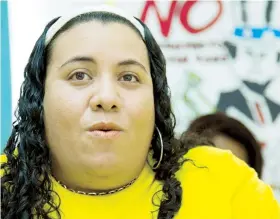  ??  ?? El liderato de la organizaci­ón acudirá al tribunal a pedir que se les incluya en elección sindical, anticipó su presidenta Mercedes Martínez.