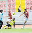  ?? RAFAEL MURILLO. ?? Ante la U, Patrick recibió dos goles, uno de ellos de penal.