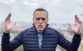  ?? Alexei Navalny’s Instagram account via AP ?? Russian opposition activist Alexei Navalny has been recovering in Germany from a poisoning attack that has been widely attributed to the Kremlin.