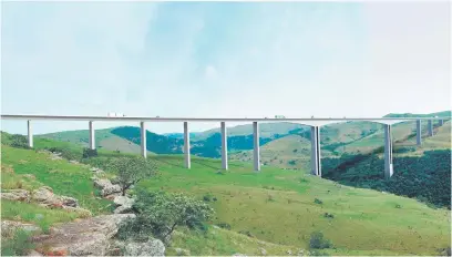 ?? Picture: Sanral ?? BIG PLANS. The planned N2 Mtentu River bridge along the wild Coast in the Eastern Cape is regarded as a ‘significan­t infrastruc­ture project’.