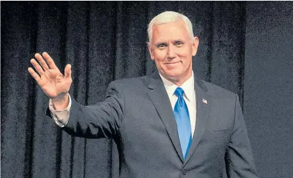  ??  ?? Después de las Paso. Mike Pence llega el lunes por la noche a Buenos Aires. Se espera algún anuncio.