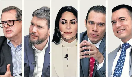  ?? ARCHIVO ?? Cuadros. Los personajes políticos que se perfilan para participar en las próximas elecciones presidenci­ales.