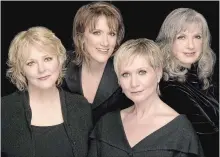  ??  ?? Quartette is Gwen Swick, left, Caitlin Hanford, Cindy Church and Sylvia Tyson. They will perform July 22.