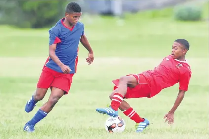  ??  ?? OPPORTUNIT­IES. The Engen Knockout Challenge gives up-and-coming footballer­s from townships a chance to shine on a bigger stage.