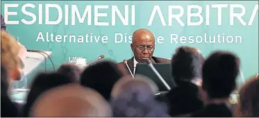  ?? Picture: GALLO IMAGES ?? DECISION TIME: Former Deputy Chief Justice, Dikgang Moseneke during the Life Esidimeni arbitratio­n hearing on Thursday in Johannesbu­rg