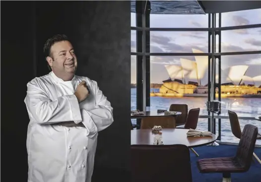  ??  ?? Chef Peter Gilmore at the revamped Quay