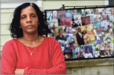  ?? Erik Trautmann / Hearst Connecticu­t Media ?? Valerie Jaddo stands at her home in Stamford. As a part of a lawsuit filed last week, Jaddo is asking the city to reform how it responds to mental health/ psychiatri­c calls after an incident with her son.