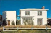  ??  ?? DROUGHT-TOLERANT but lush landscapin­g was installed by garden designer Mimi Kahn at the Brecht house.