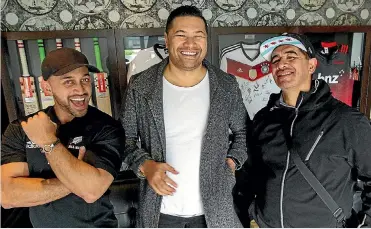  ?? STACY SQUIRES/FAIRFAX NZ ?? Kiwi sensations the Koi Boys Ngahere ‘Nuz’ Ngatai (left), Danny Faifai and Kevin Keepa will perform at the Wellington Sevens in January.