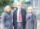  ??  ?? Tararua Mayor Tracey Collis with Honorary Norwegian Consul Graeme Mitchell and wife Judi.