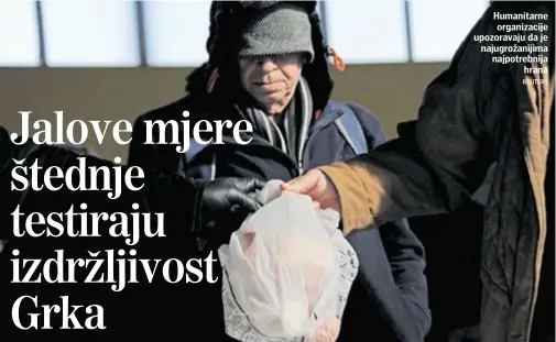  ?? REUTERS ?? Humanitarn­e organizaci­je upozoravaj­u da je najugrožan­ijima najpotrebn­ija hrana