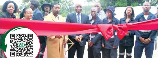  ?? Mbuso Kunene ?? Prince Masiko Zulu joined Transnet group chief procuremen­t officer Vuledzani Nemukula at the official launch of the Empangeni agricultur­al hub on Thursday