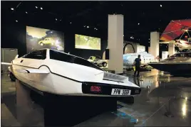  ?? ?? A 1977 Lotus Esprit S1 dubbed the “Wet Nellie” wears its modificati­ons as the submarine it converted into in 1977’s “The Spy Who Loved Me.”