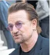  ??  ?? U2’s Bono has been drafted by Ireland into the fight for a Security Council seat.