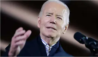  ?? ?? President Joe Biden speaks about his economic agenda at the Wisconsin Black Chamber of Commerce, Wednesday, Dec. 20, 2023, in Milwaukee.