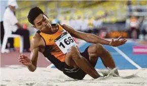  ??  ?? Muhammad Hakimi Ismail is excited to compete in the Malaysian Athletics Grand Prix in Bukit Jalil this weekend.