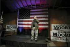  ?? BRYNN ANDERSON - THE ASSOCIATED PRESS ?? In this Sept. 25 file photo, former White House strategist Steve Bannon speaks at a rally for U.S. Senate hopeful Roy Moore in Fairhope, Ala.