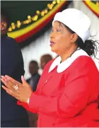  ??  ?? First Lady Auxillia Mnangagwa