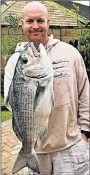  ??  ?? BIG ONE: George Branford's 7.5 kg white musselcrac­ker