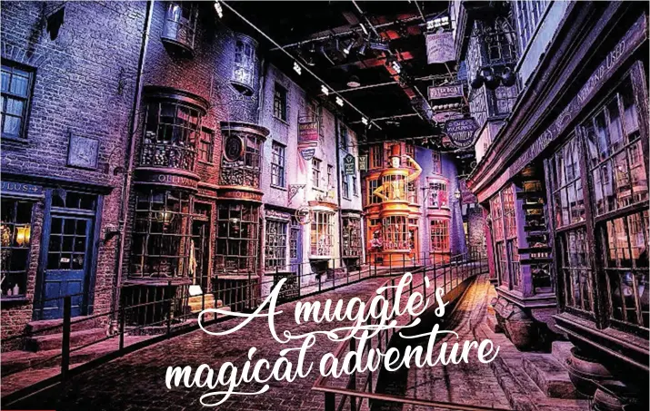  ??  ?? DIAGON ALLEY.
Welcome to the street riddled with morbid looking structures.