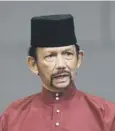  ??  ?? The sultan is being criticised over new strict Islamic laws