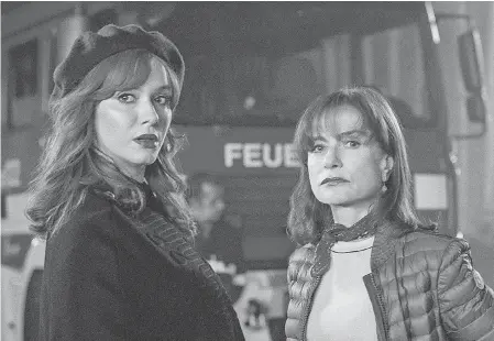  ?? JAN THIJS/AMAZON ?? Christina Hendricks, left, with Isabelle Huppert, plays an actress who is abused in Matthew Weiner’s “The Romanoffs” on Amazon.