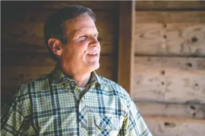  ?? STAFF PHOTO BY DOUG STRICKLAND ?? Republican candidate for governor Bill Lee poses for a portrait at his family farm recently in Franklin, Tenn.