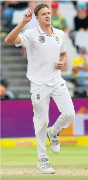  ?? /EJ Langer/Gallo Images ?? Illustriou­s career: Morné Morkel celebrates one of his five wickets in Australia’s second innings at Newlands.