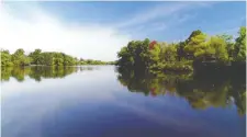  ??  ?? TRIPPING inserts drone shots into its mostly eye-level view of the waterway between Manotick and downtown Ottawa on a clear summer day.